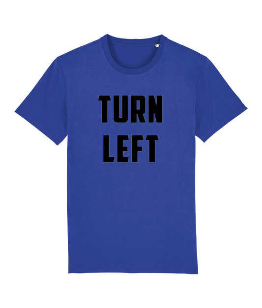 Turn Left Front & Back Print Doctor Who Organic T-Shirt