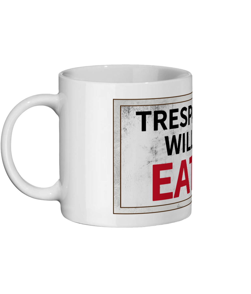 James Bond 007 Trespassers Will Be Eaten Mug