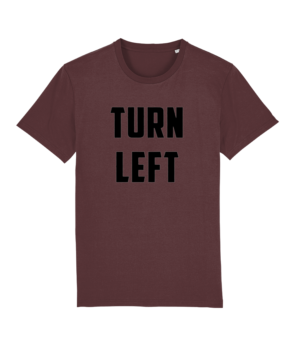 Turn Left Front & Back Print Doctor Who Organic T-Shirt