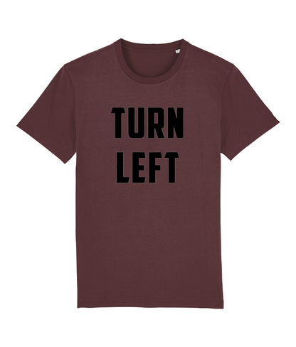 Turn Left Front & Back Print Doctor Who Organic T-Shirt