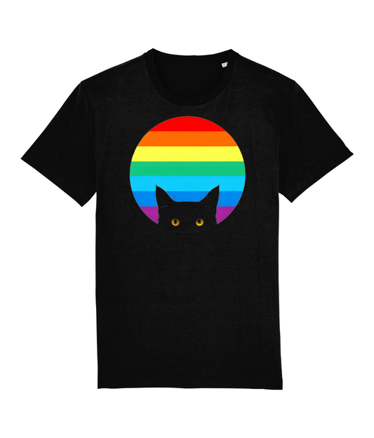 Cat Rainbow Organic Cotton T-Shirt